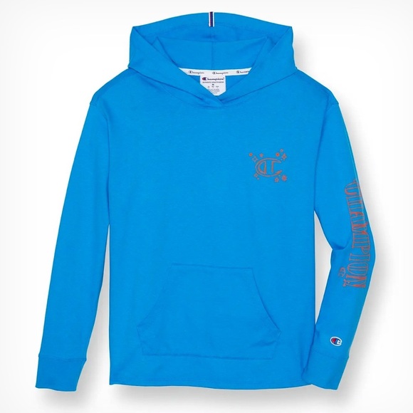 Champion Blue Hoodie Size Large NWT - Picture 1 of 7
